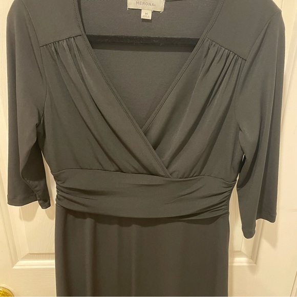 Ladies Pullover Black A-Line Dress, Size Medium - Picture 3 of 6